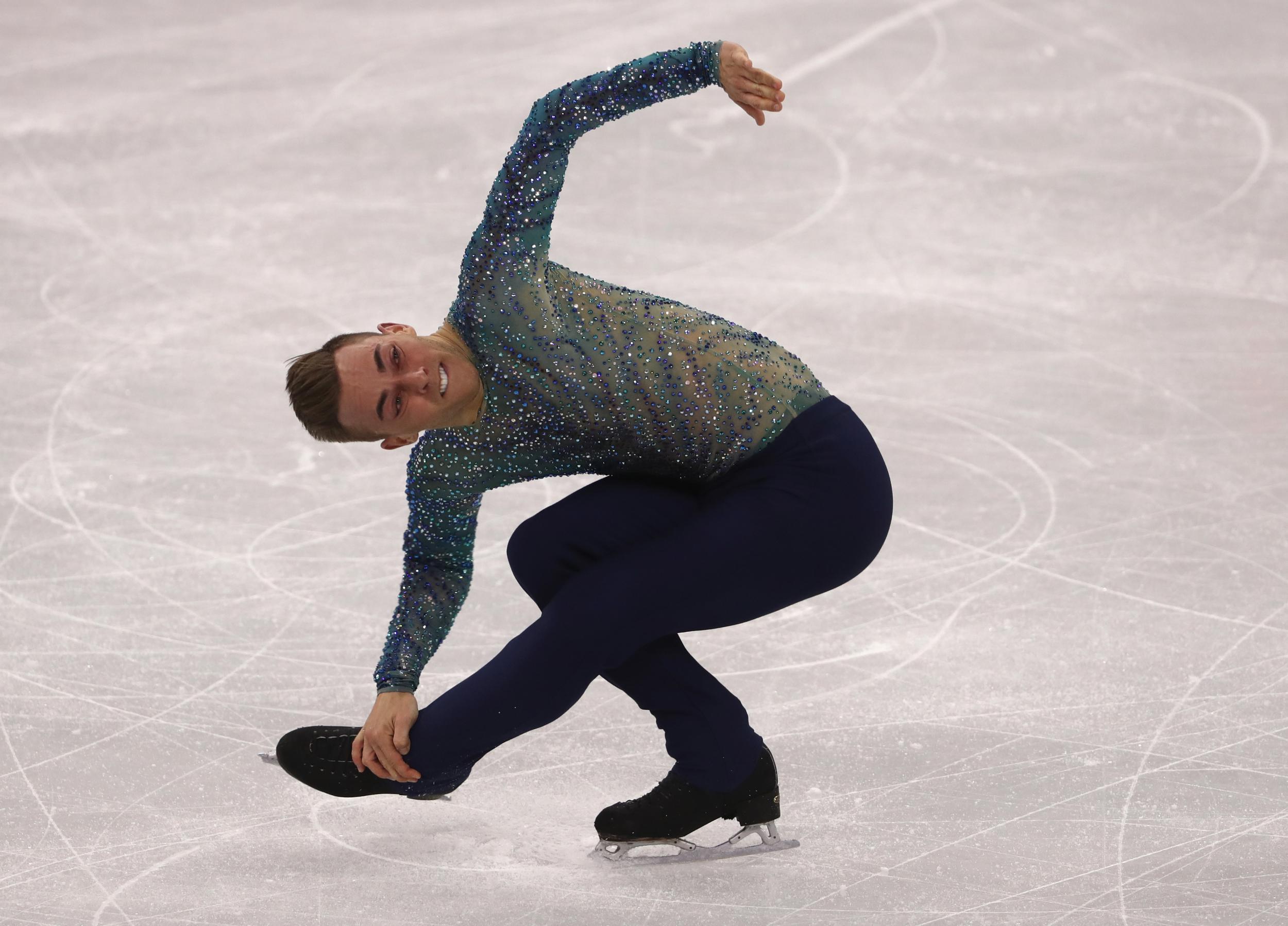 
Adam Rippon is one of two openly gay US male athletes competing 