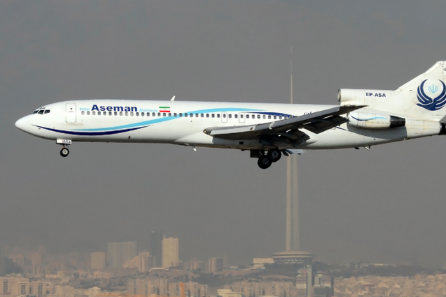 Boeing 727: the only carrier still flying these three-engined jets is Aseman Airlines