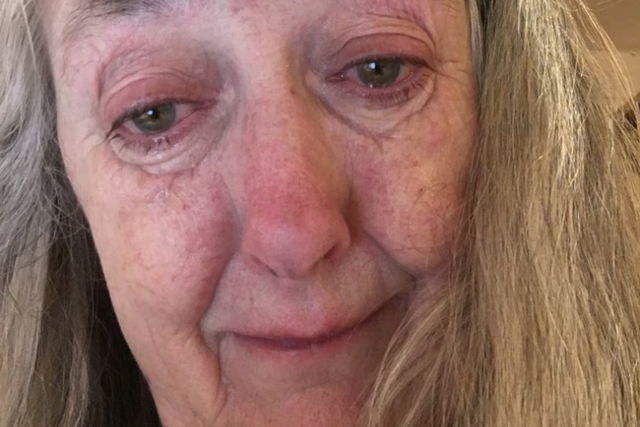 Mary Beard tweeted a photo of herself and said she was ‘crying right now’ after the backlash to a tweet she posted about the Oxfam sex abuse scandal