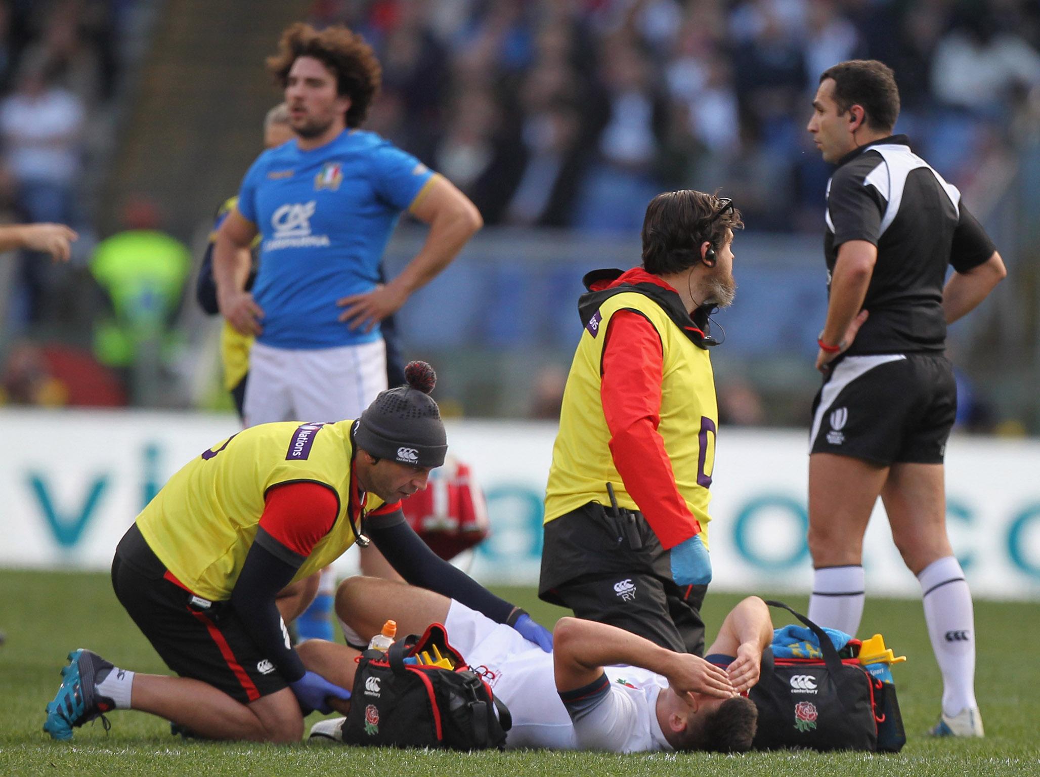 The scrum-half suffered the injury in England's win over Italy