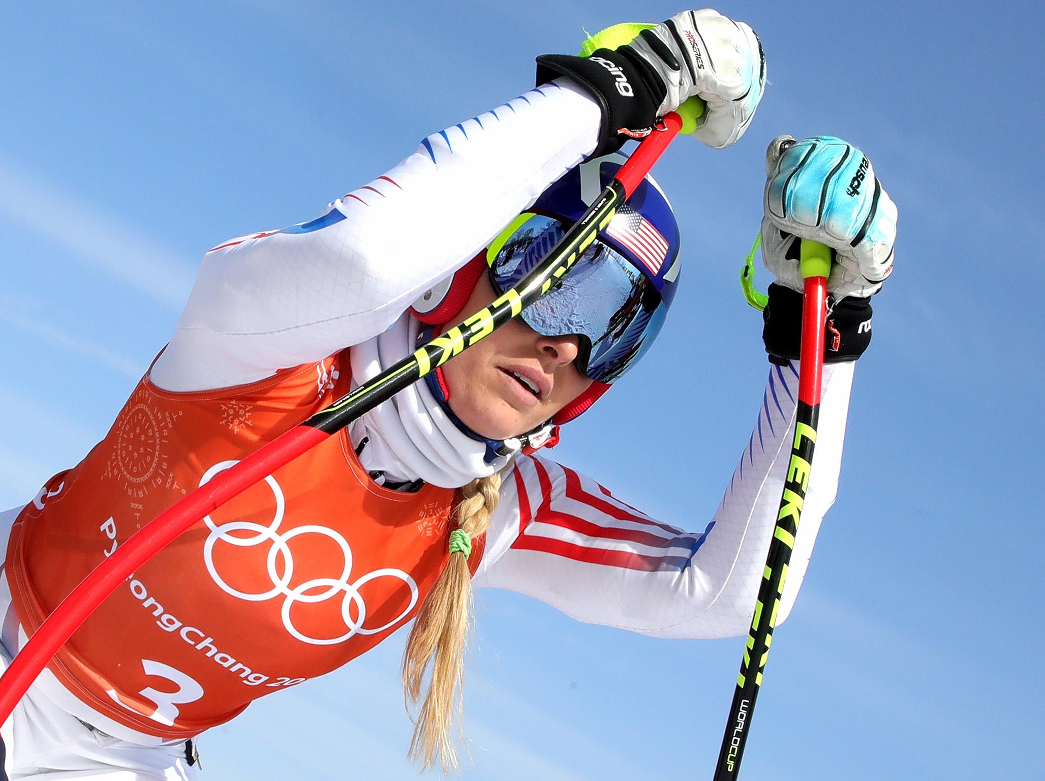 Lindsey Vonn made a mistake which cost her a medal in the super-G