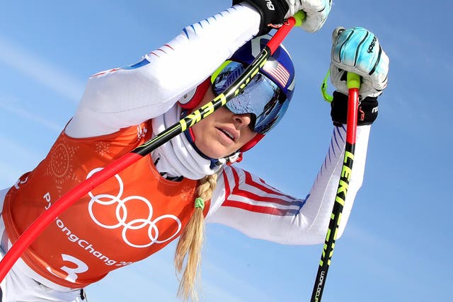 Lindsey Vonn made a mistake which cost her a medal in the super-G