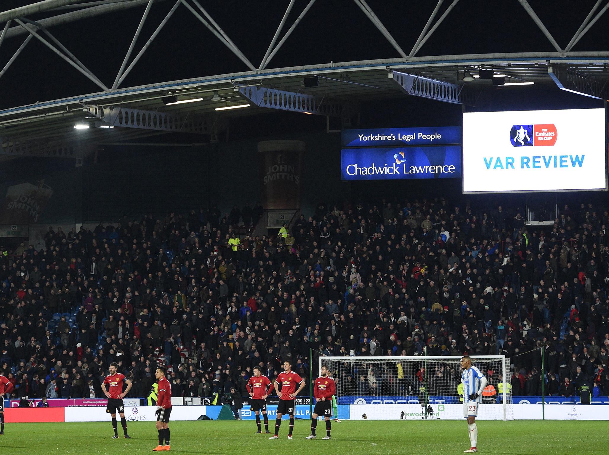 VAR has been used at Premier League grounds in the FA Cup