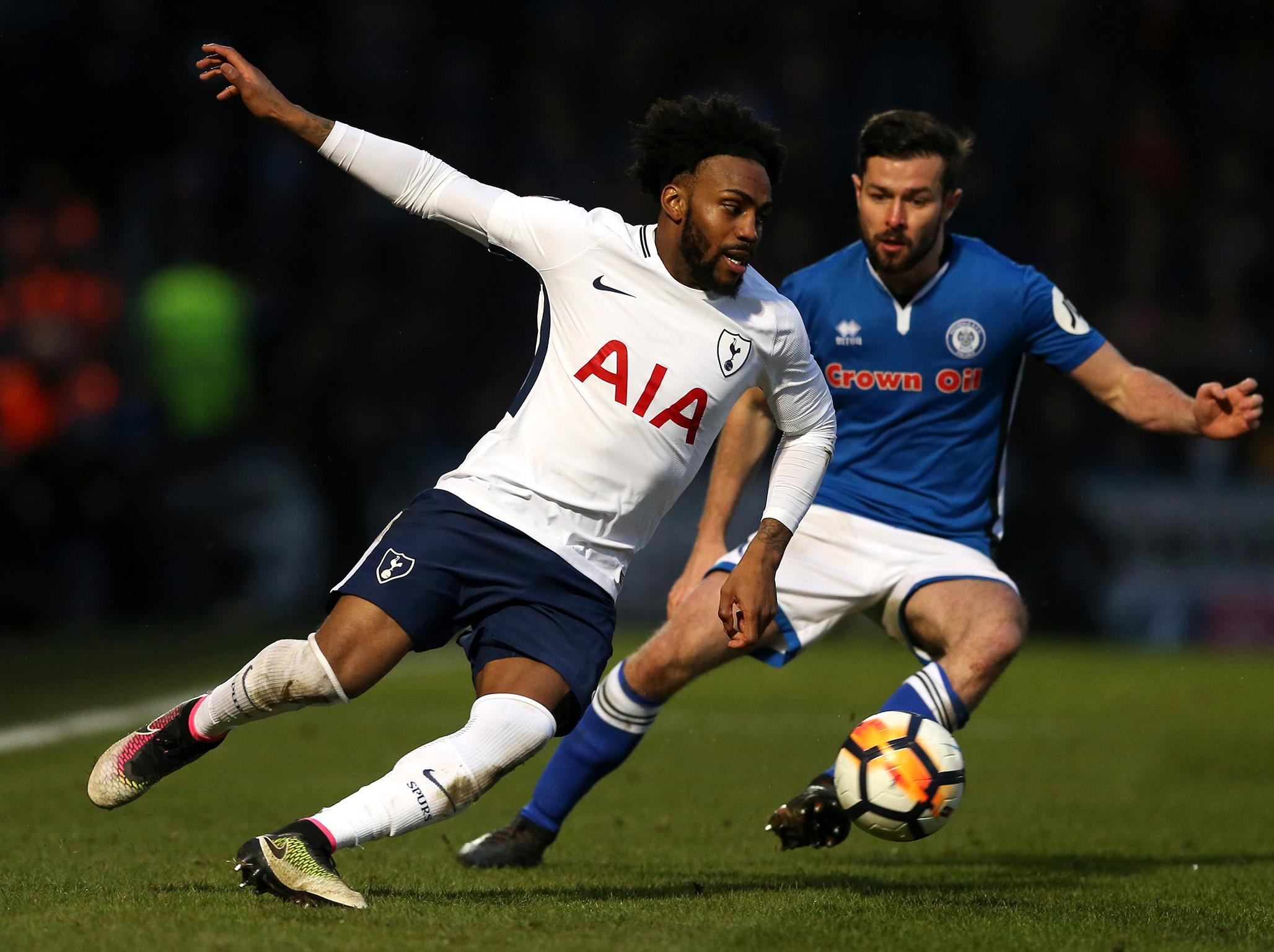 Danny Rose on the ball for Spurs