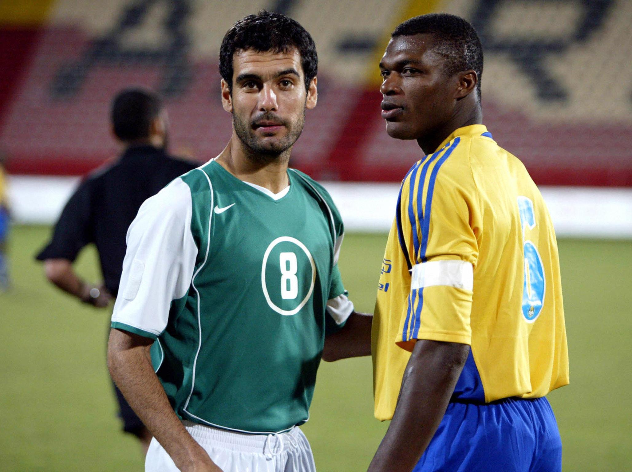 Wigan tried to sign Pep Guardiola after he played for Al-Ahli, pictured