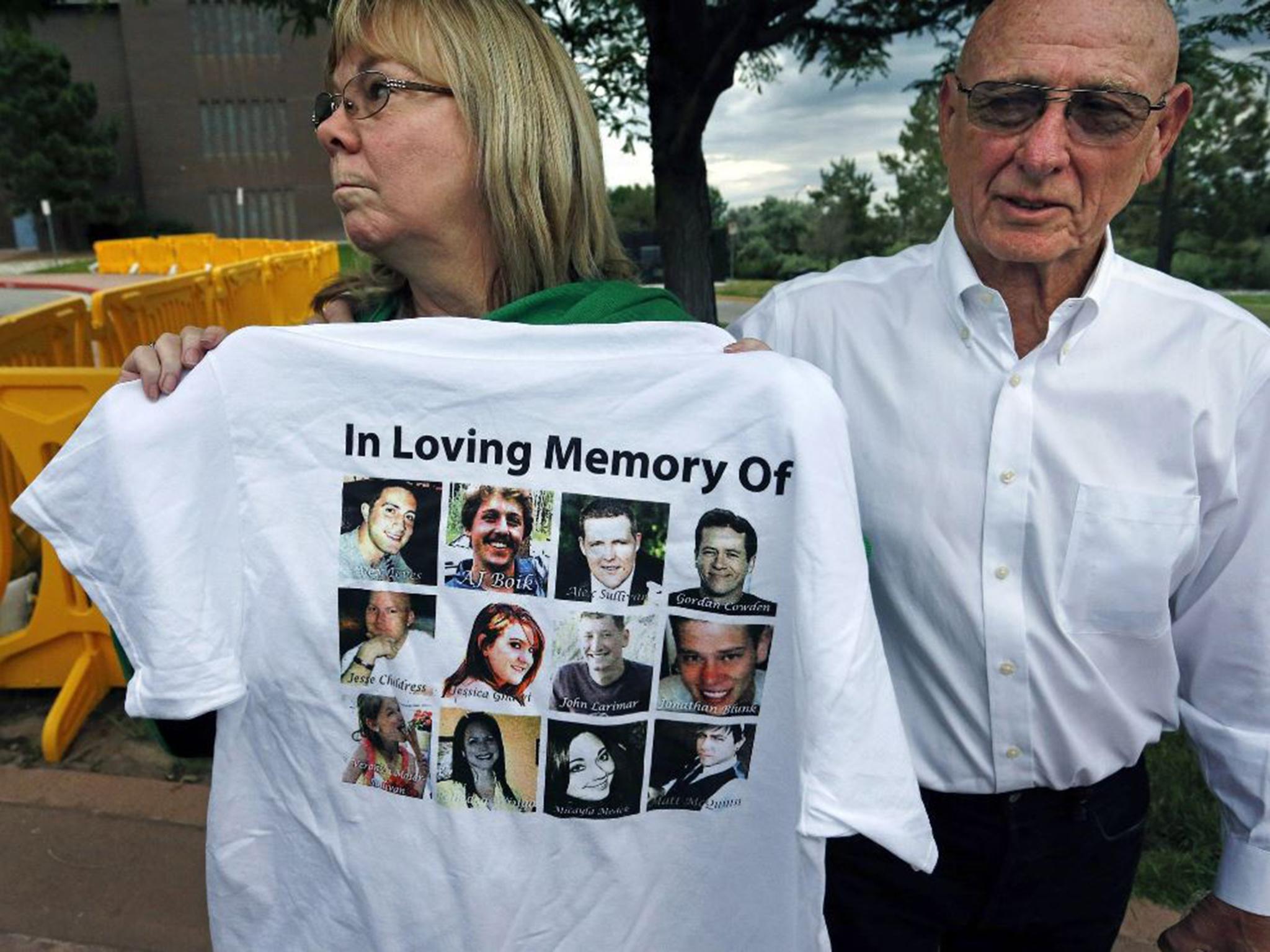 Sandy and Lonnie Phillips, whose daughter Jessica Ghawi was killed in 2012 in a mass shooting at a cinema in Aurora, Colorado