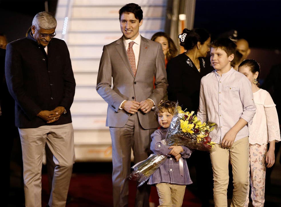 Justin Trudeau was greeted by a junior agricultural minister when he arrived in India