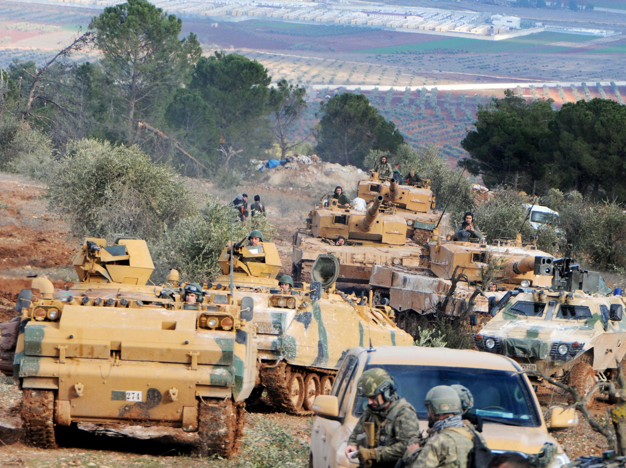Turkish troops take control of Bursayah hill, which separates the Kurdish-held enclave of Afrin from the Turkey-controlled town of Azaz
