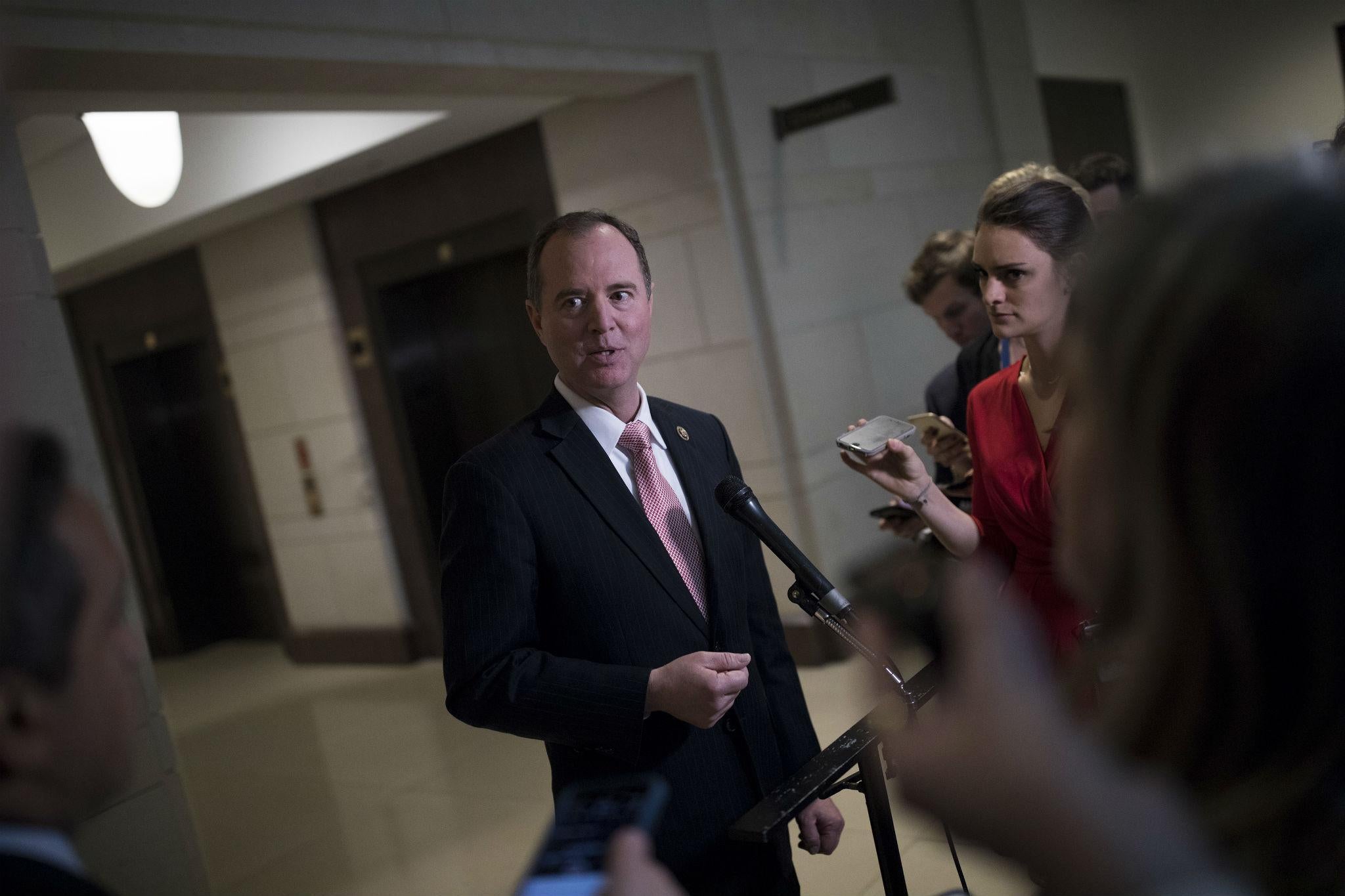 The top Democrat on the House Intelligence Committee, Adam Schiff, has said the Russian indictment doesn't clear the Trump campaign of collusion