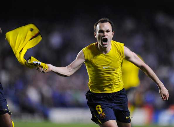 Andres Iniesta's famous goal at Stamford Bridge in 2009 knocked out Chelsea