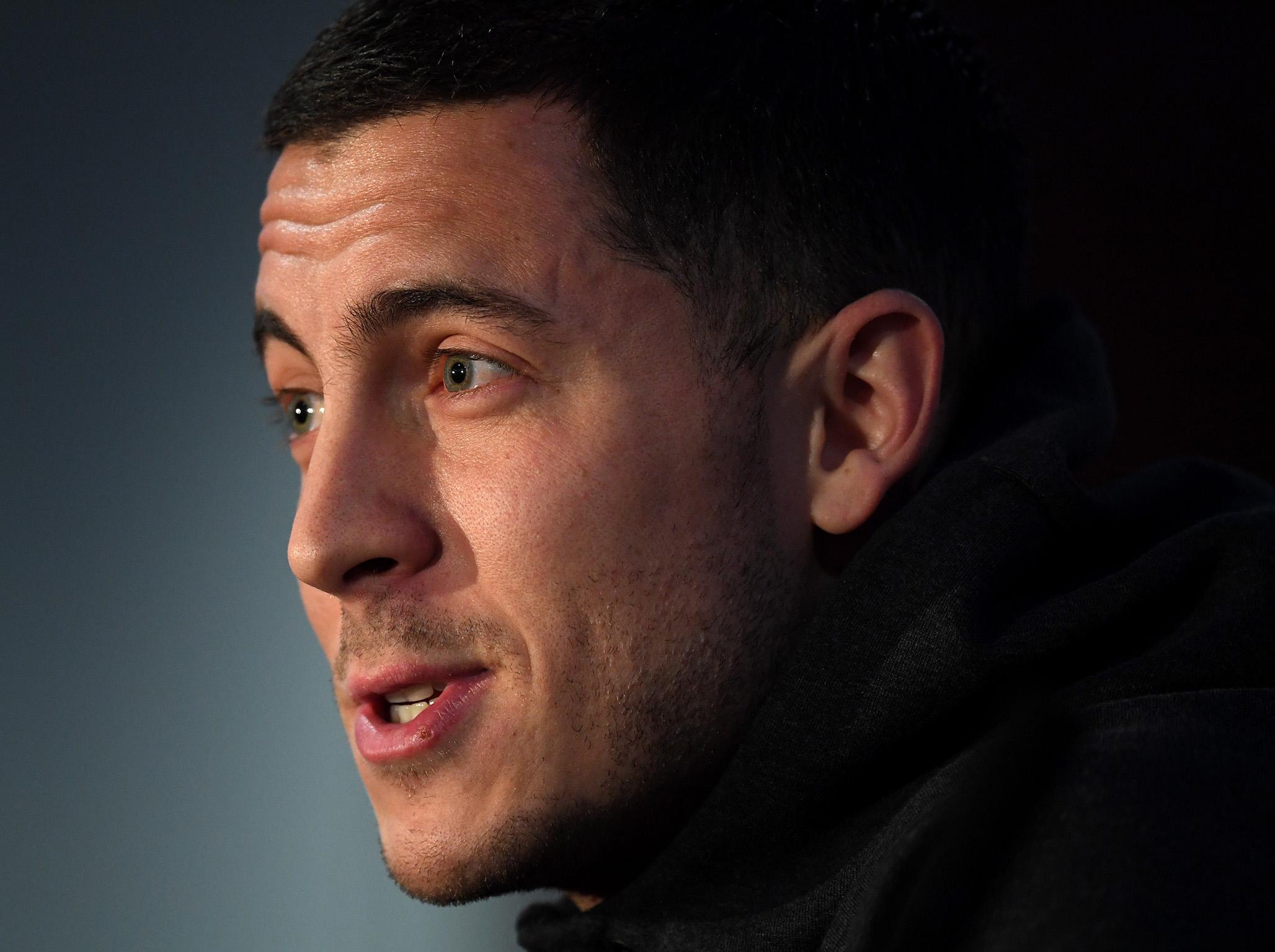 Eden Hazard batted away questions about his future