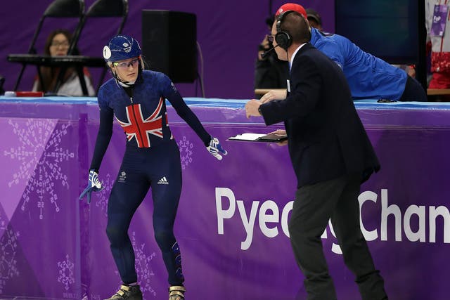 Elise Christie was disqualified for an 'intentional' collision during her 1000m heat