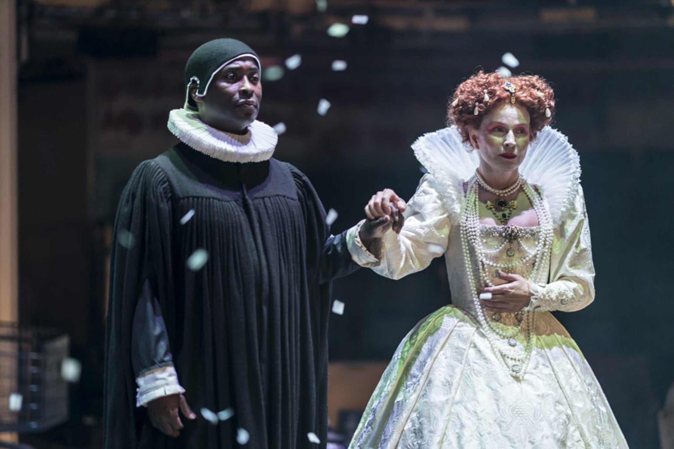 Harold Finley and Toyah Willcox in ‘Jubilee’, which opened at the Lyric Hammersmith this month
