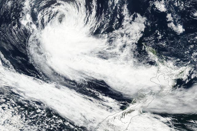 Satellite map shows Cyclone Gita approaching New Zealand