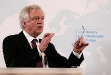UK could withhold Brexit divorce bill payment, David Davis suggests