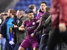 Fan allegedly spat at Aguero and shouted 'suck my d**k'