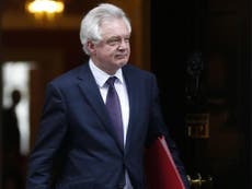 David Davis hasn't visited Brussels for Brexit talks yet this year
