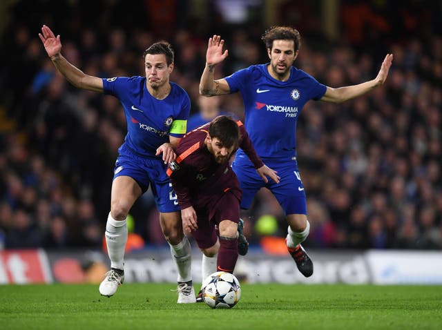 Lionel Messi scampers through a couple of challenges