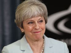 Theresa May mocks Corbyn, Johnson and Hammond during comedy speech