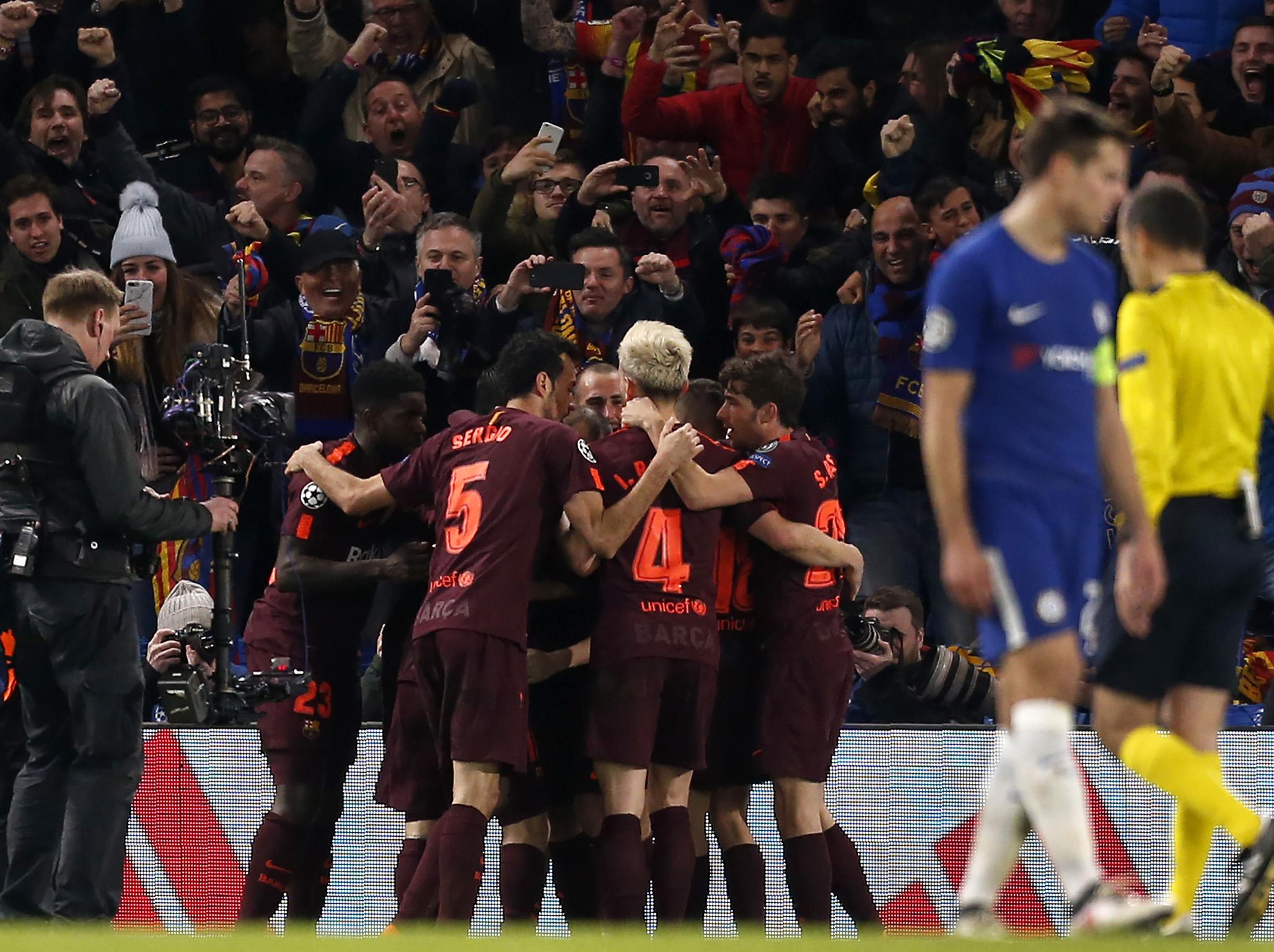 'There were no spontaneous outpourings of elation as Barcelona celebrated'