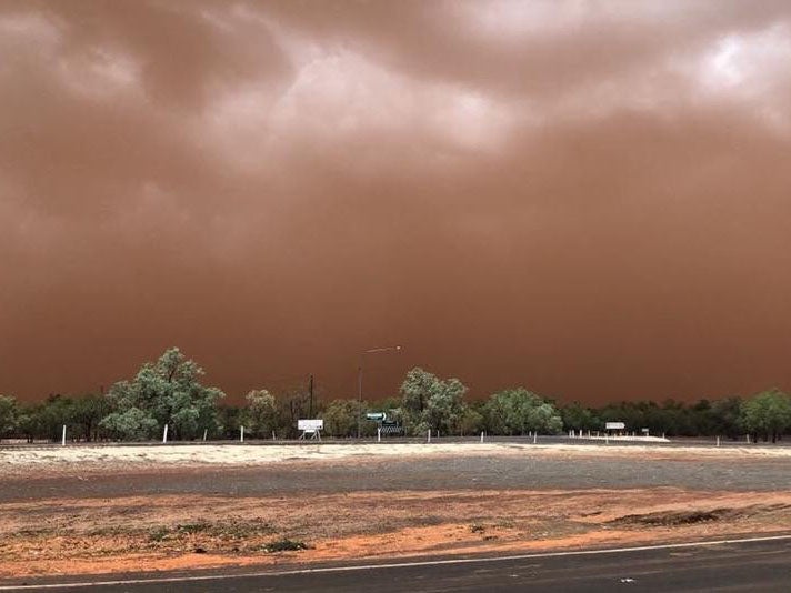Authorities said dust storm caused by dry, hot conditions