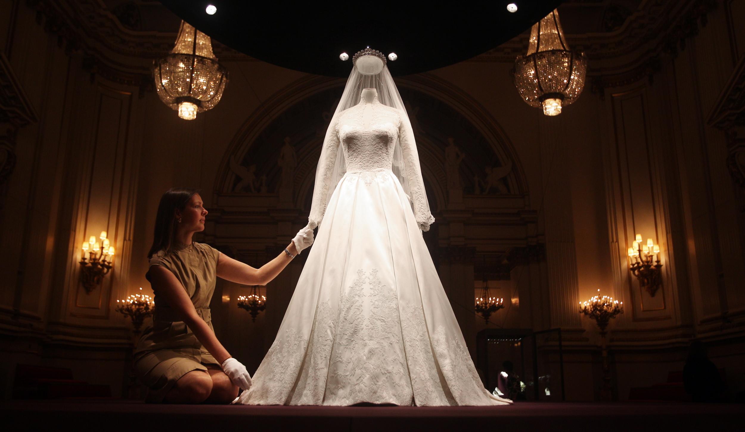 Kate Middleton's wedding gown was designed Alexander McQueen (Getty)