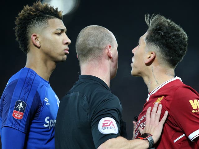 The pair clashed during an FA Cup clash between Liverpool and Everton
