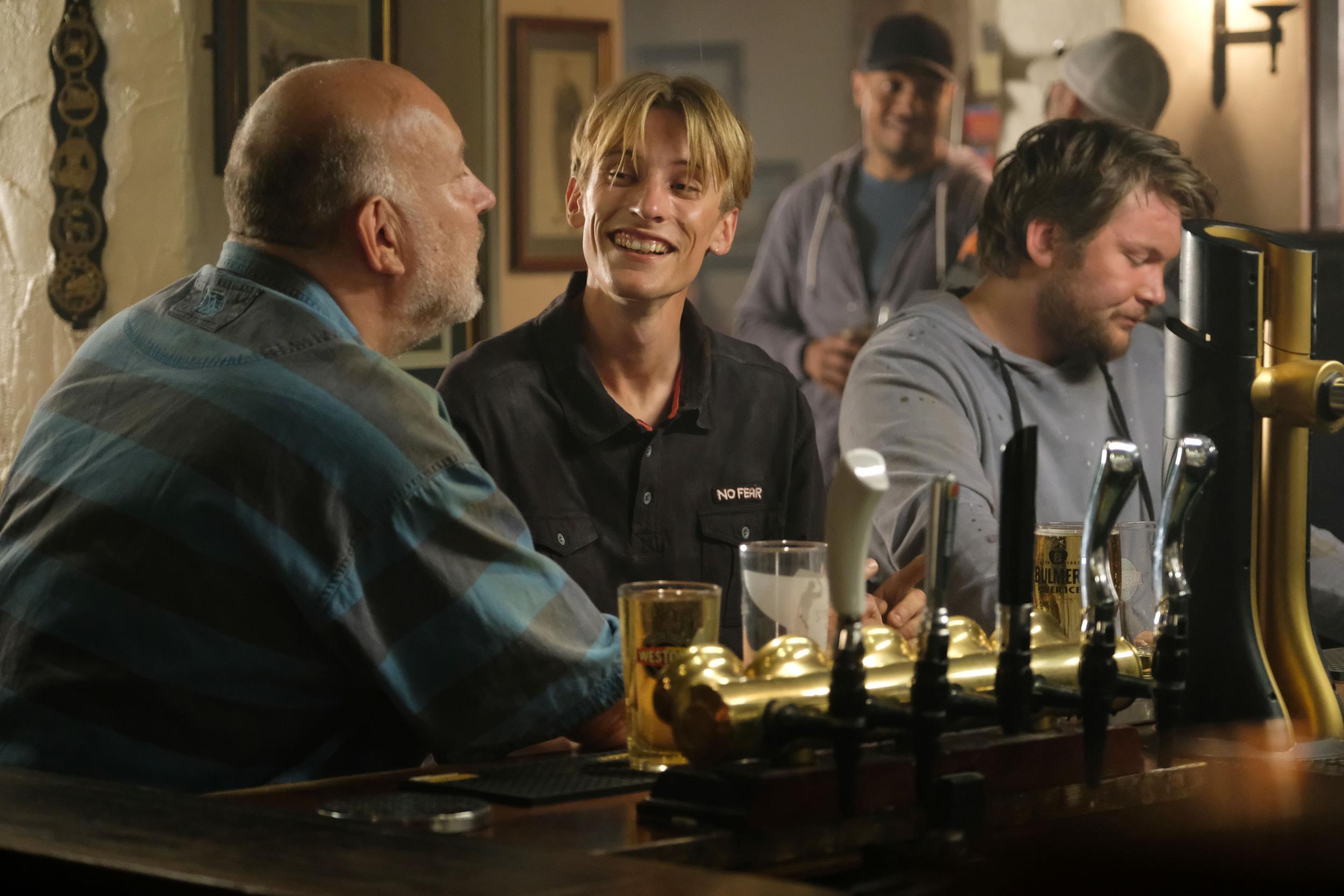 Martin Mucklowe tells another tall tale in the Keepers Arms public house