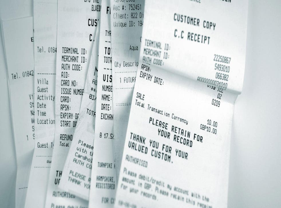 <p>Most receipts have been found to contain BPA, a toxic chemical</p>