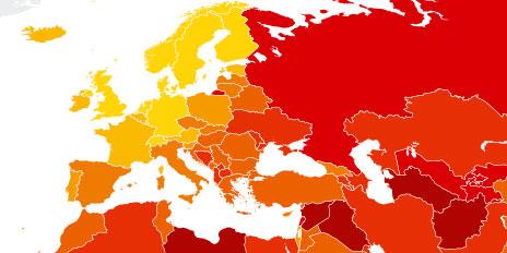 The Most Corrupt Countries In The World, Mapped | Indy100 | Indy100