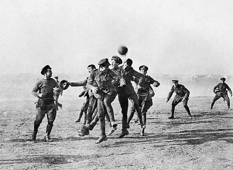 Football brought warring countries together on Christmas Day – but it was a brief hiatus in the slaughter