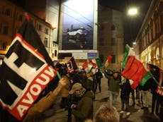 Italian far-right leader bound and beaten by anti-fascists
