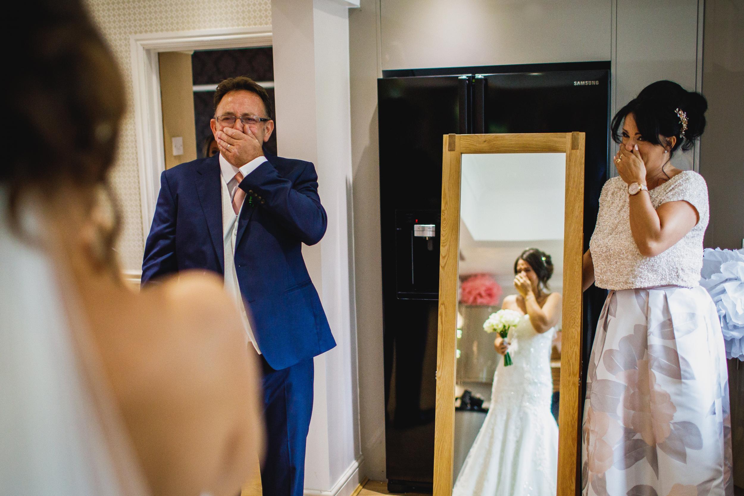 The emotional image won a Masters of Wedding Photography award for its moving message