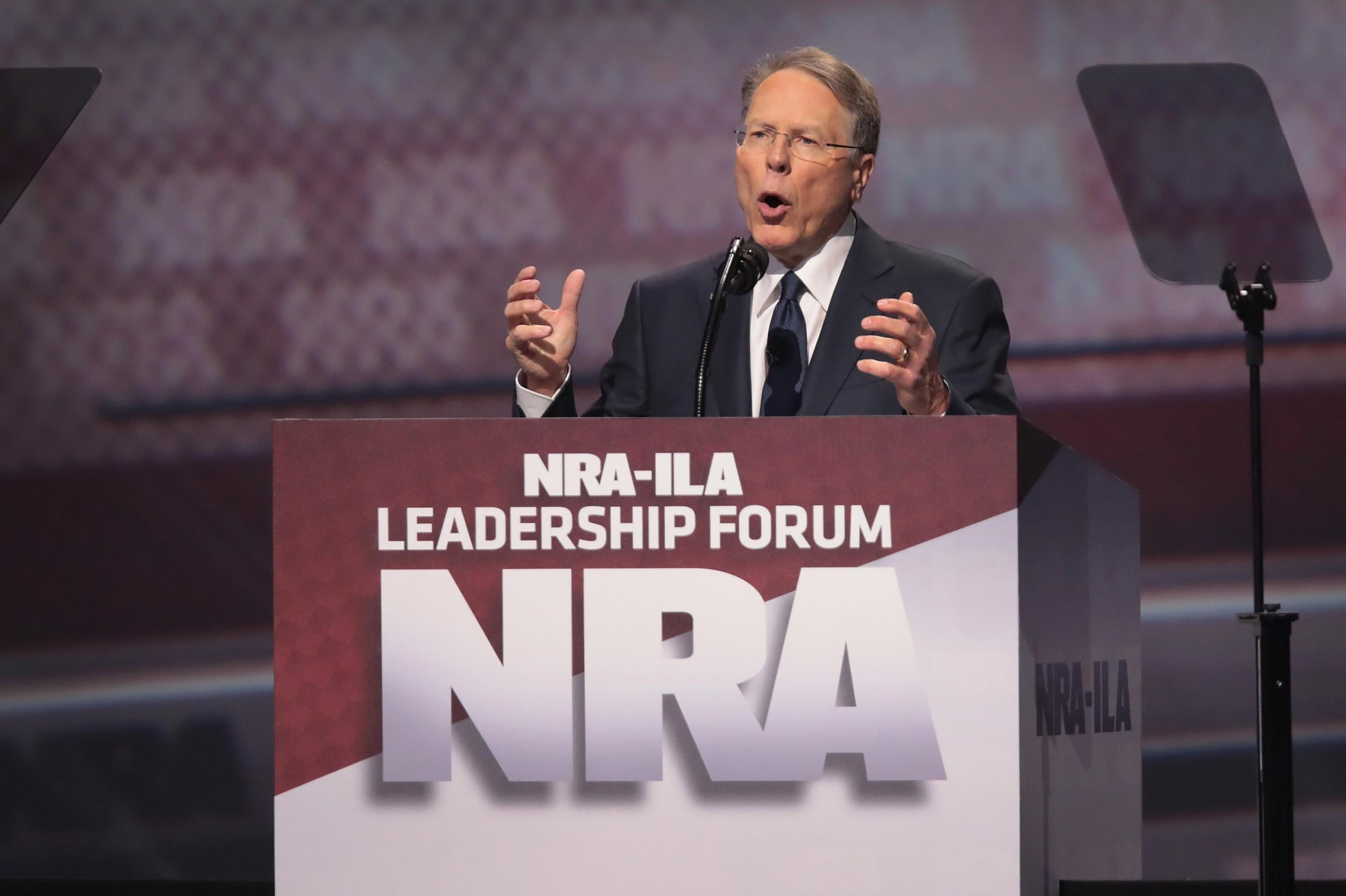 Wayne LaPierre, executive vice president and CEO of the NRA. Trump said the NRA are 'great people'