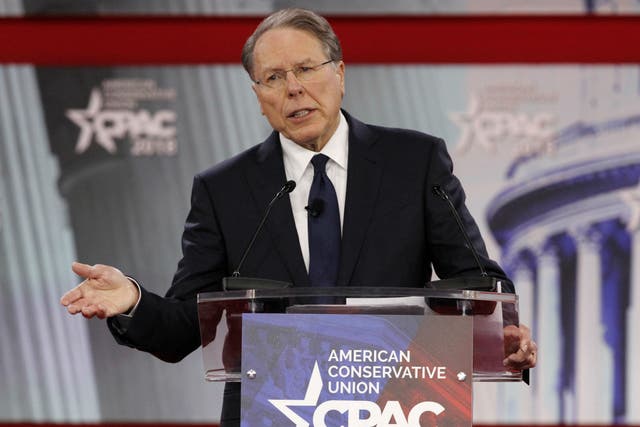 NRA executive vice-president and CEO Wayne LaPierre has made clear who he blames for the school shooting in Florida