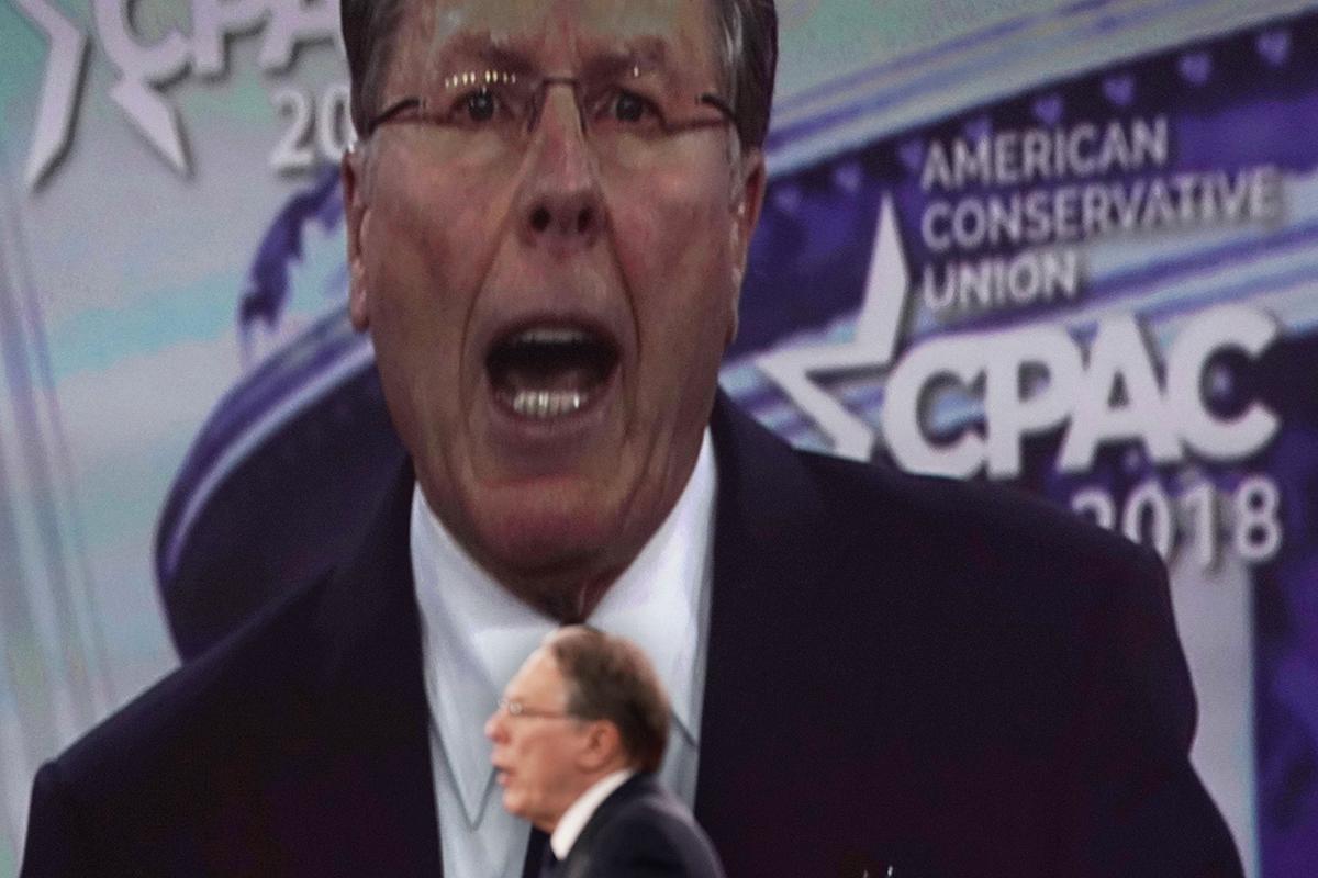 NRA chief executive Wayne LaPierre. Corporate partners have been dropping the organisation