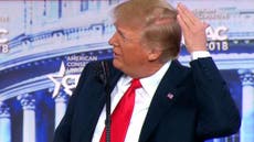 Trump admits he's going bald in CPAC speech