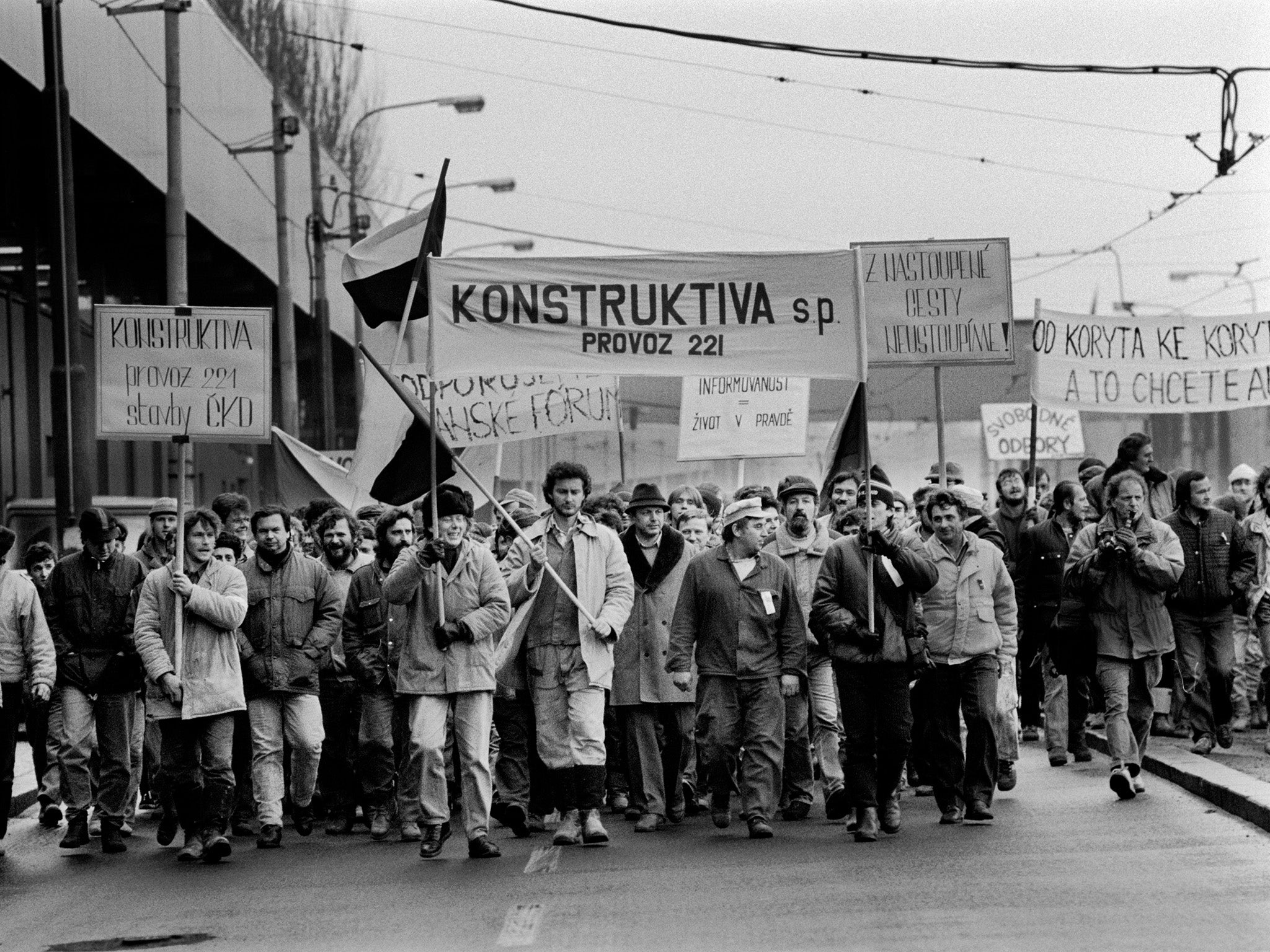 The Czech general strike of November 1989 (Alamy)