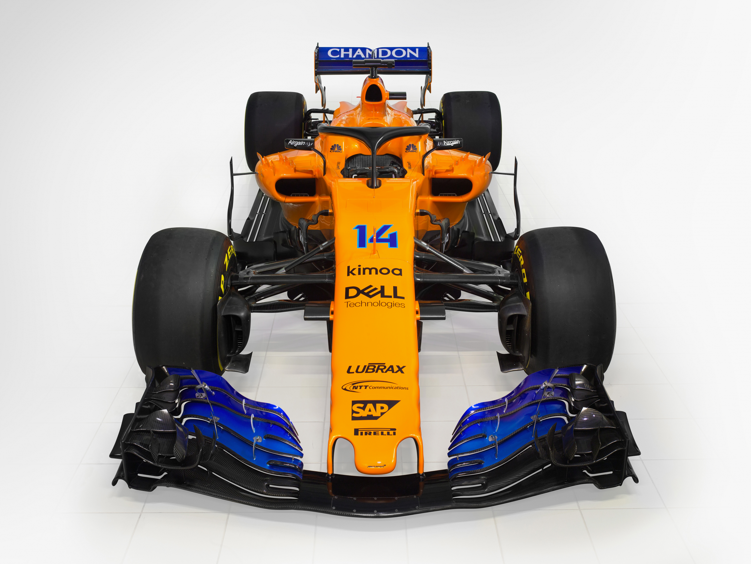 The new Renault-powered McLaren F1 car