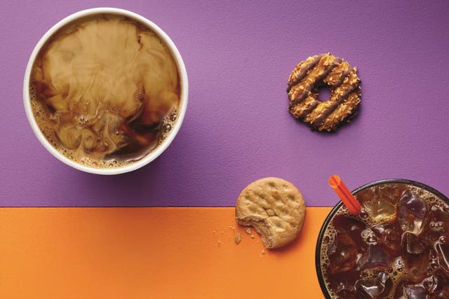<p>Dunkin' Donuts has created coffee inspired by Girl Scout Cookies </p>