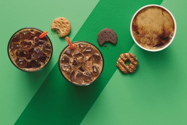 Dunkin' Donuts made Girl Scout Cookie-inspired coffee (Dunkin' Donuts)