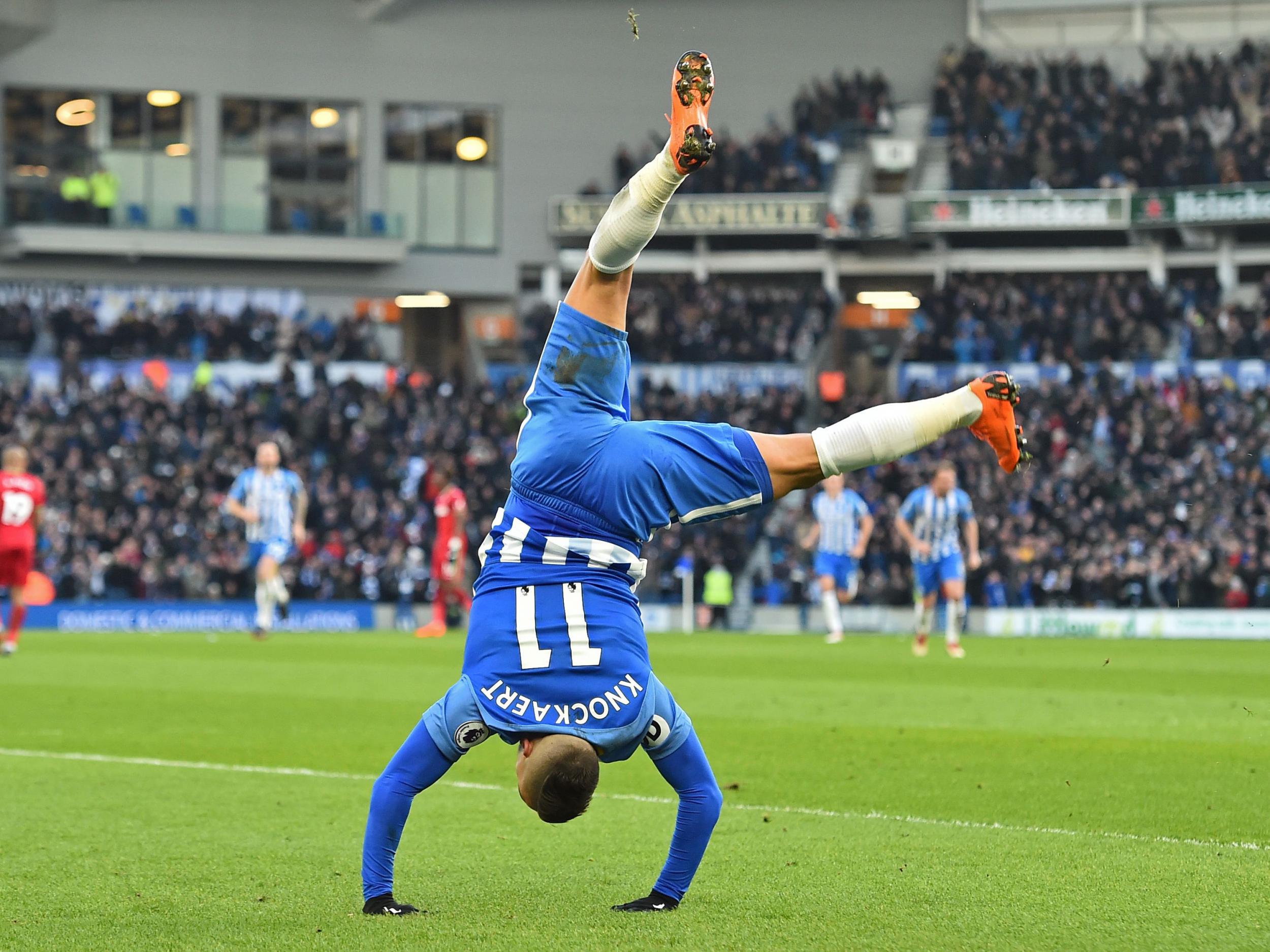 &#13;
Knockaert scored the crucial third for Albion &#13;