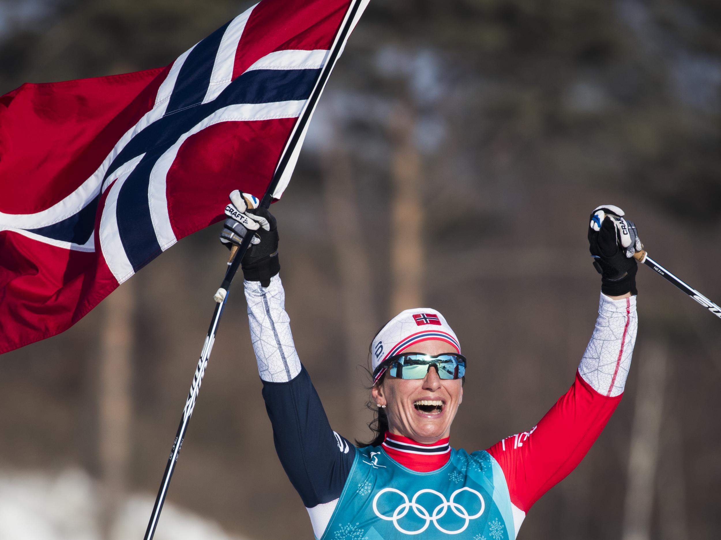 Marit Bjorgen won the final gold medal of the 2018 Games