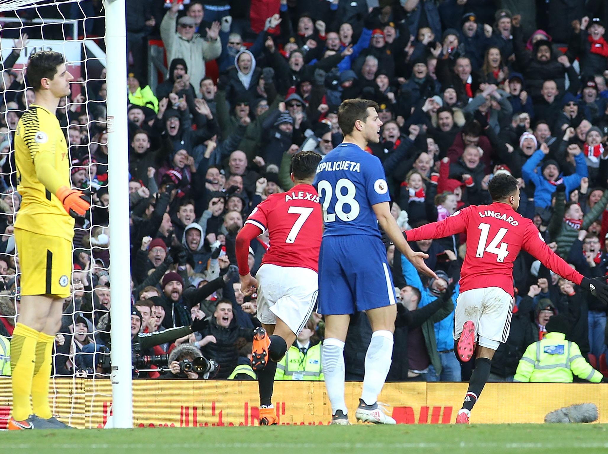 Jesse Lingard scored the winning goal as Manchester United saw off Chelsea