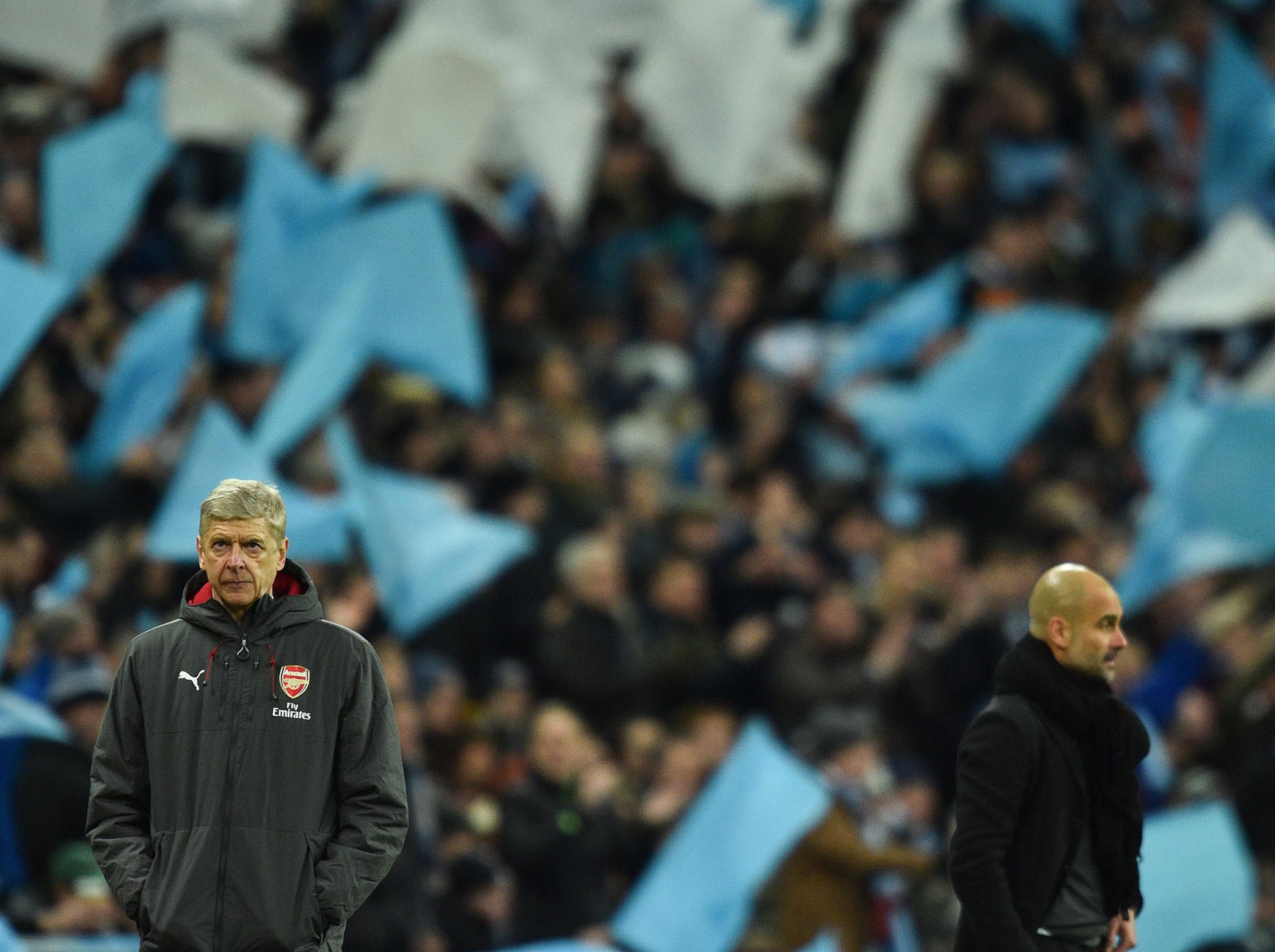 Arsene Wenger couldn't find a way to beat City