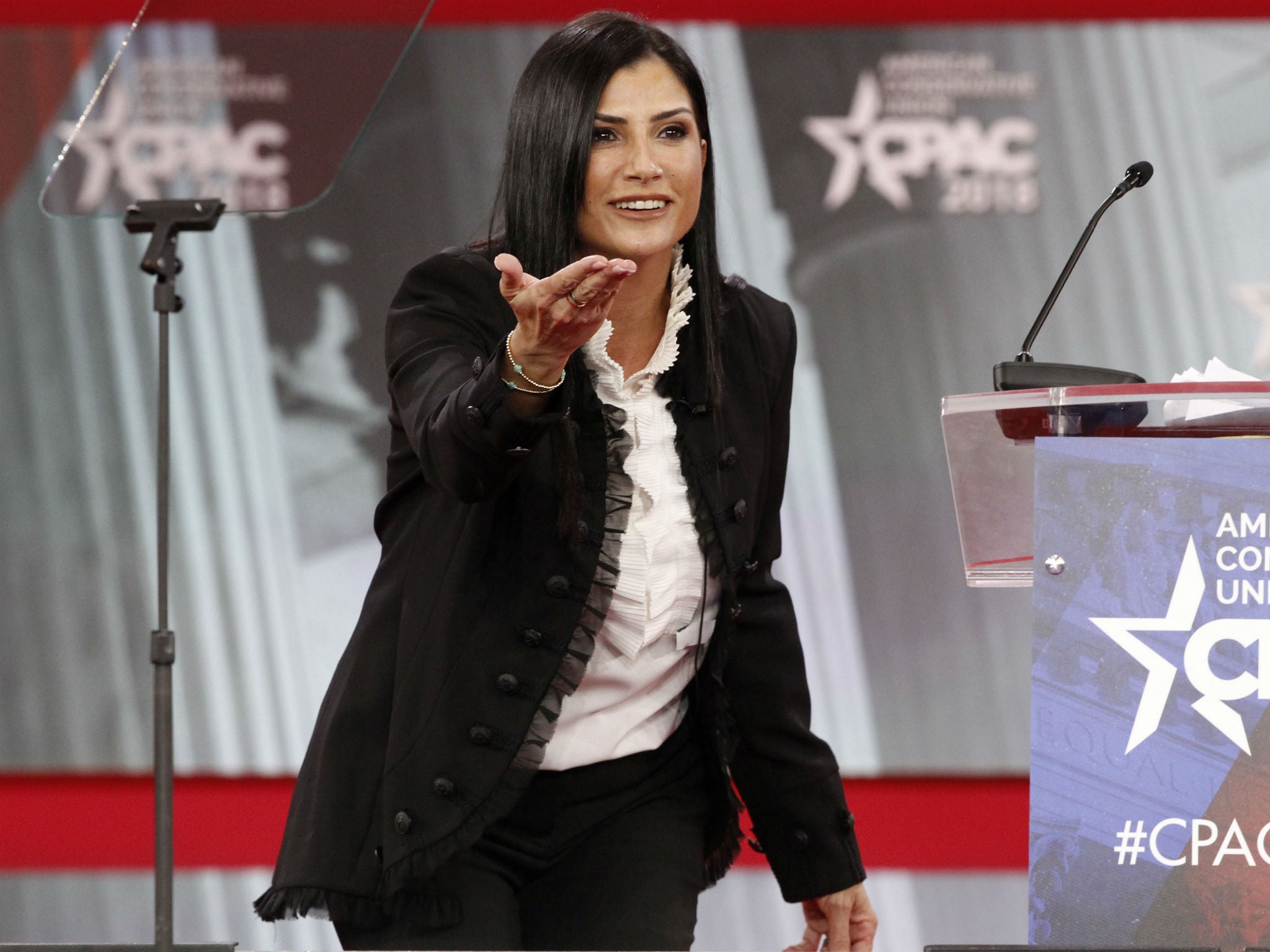 Dana Loesch, spokesperson for the National Rifle Association, has tried to play down talks of a rift with President Donald Trump