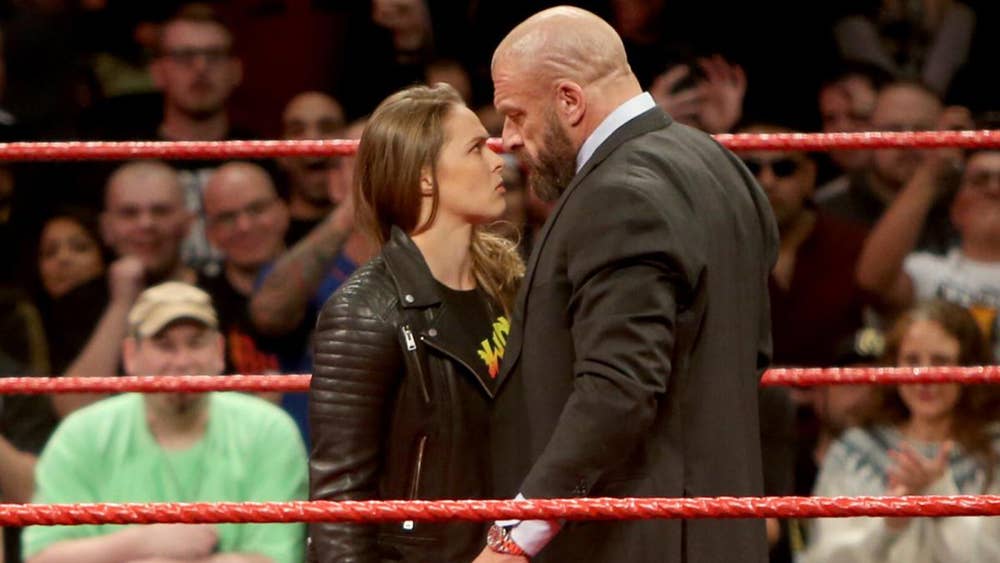 Wwe Elimination Chamber Results Ronda Rousey Throws Triple H