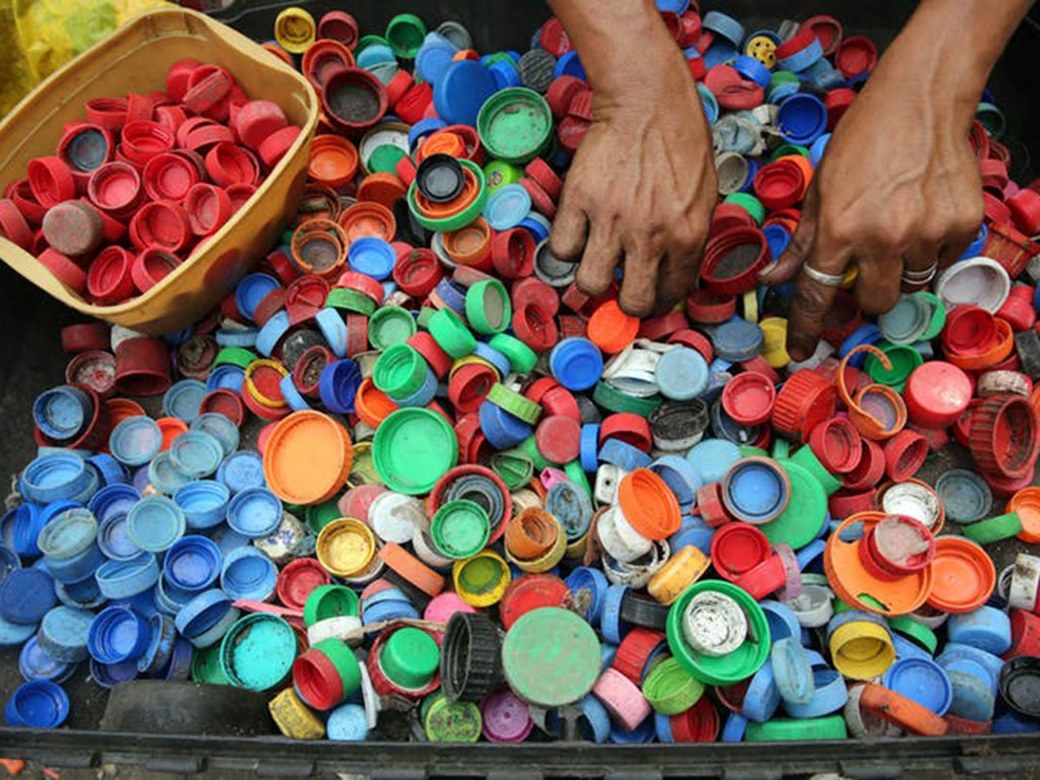 Enough plastic is thrown away each year to circle the Earth four times