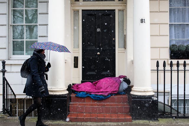 Shelter open up across the capital in line with a policy introduced by the Mayor in December requiring emergency shelters as soon as temperatures fall below zero