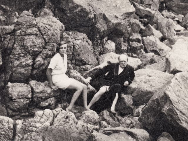 Winston Churchill with Cara Delevingne’s great aunt Lady Doris Castlerosse on the French Riviera in the mid-1930s